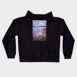 Stac Pollaidh in winter Kids Hoodie